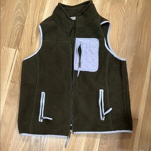 Olive Green Fleece Vest